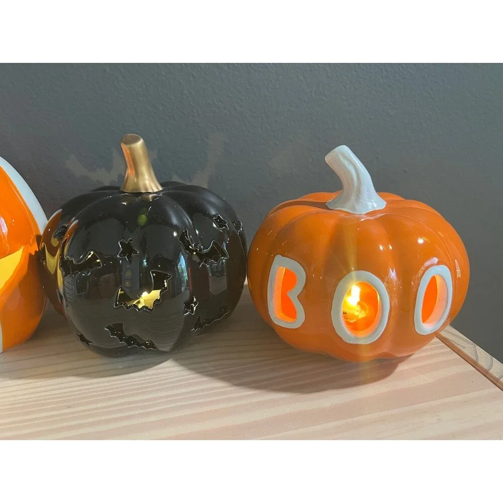Target BP Light up pumpkins Halloween decor